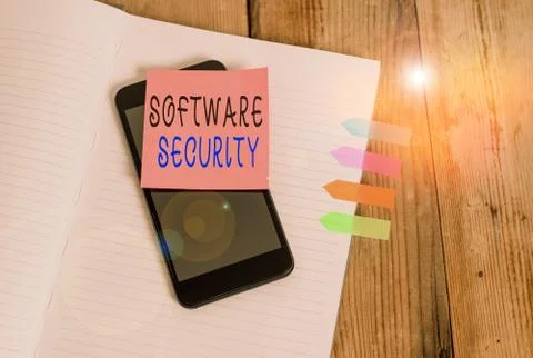 Word writing text Software Security. Business concept for implemented to protect Stock Photos