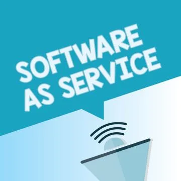 Word writing text Software As Service. Business concept for On Demand licensed Stock Illustration
