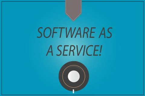 Word writing text Software As A Service. Business concept for Mobile apps and イラスト素材