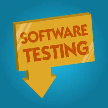 Word writing text Software Testing. Business concept for investigation provide Stock Illustration