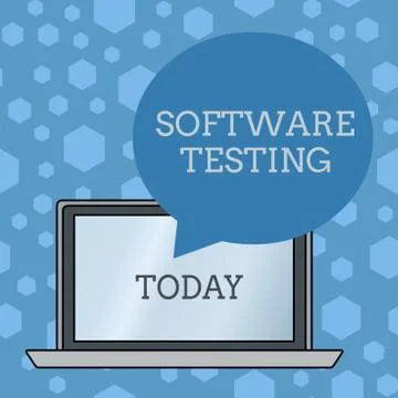 Word writing text Software Testing. Business concept for investigation provide 스톡 일러스트