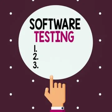 Word writing text Software Testing. Business concept for activity to check Stock Illustration