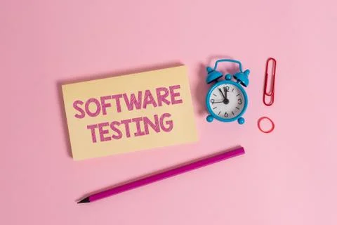Word writing text Software Testing. Business concept for investigation provide 库存照片