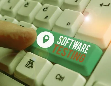 Word writing text Software Testing. Business concept for evaluate the 스톡 사진