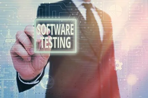 Word writing text Software Testing. Business concept for activity to check Stock Photos