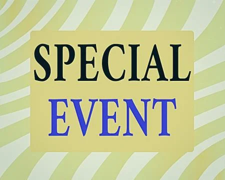 Word writing text Special Event. Business concept for Function to generate money Stock Illustration