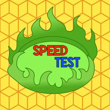 Word writing text Speed Test. Business concept for psychological test for the Stock Illustration