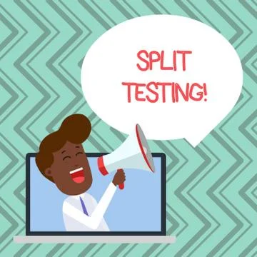 Word writing text Split Testing. Business concept for issuing the traffic of a Stock Illustration
