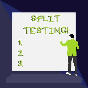 Word writing text Split Testing. Business concept for issuing the traffic of a Stock Illustration