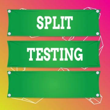 Word writing text Split Testing. Business concept for issuing the traffic of a Stock Illustration