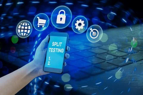 Word writing text Split Testing. Business concept for issuing the traffic of a 스톡 사진