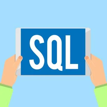 Word writing text Sql. Business concept for A standard computer language for  Illustration