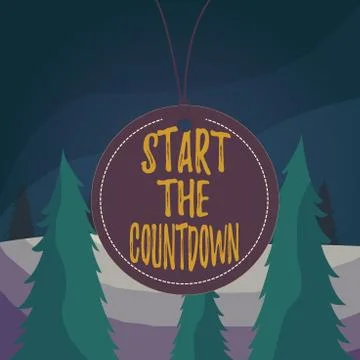 Word writing text Start The Countdown. Business concept for Sequence of Backward Stock Illustration