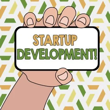 Word writing text Startup Development. Business concept for efficiently develop Stock Illustration