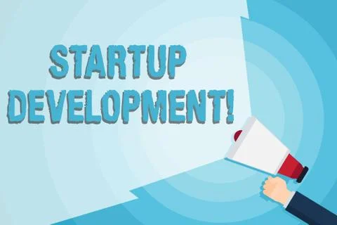 Word writing text Startup Development. Business concept for efficiently develop Stock Illustration