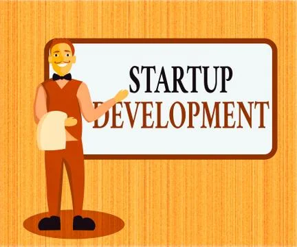 Word writing text Startup Development. Business concept for developing idea Stock Illustration