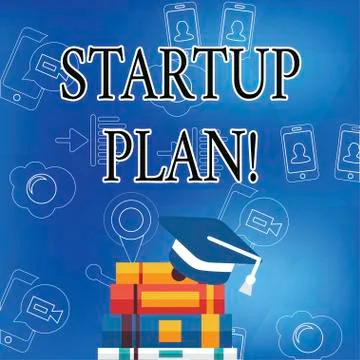 Word writing text Startup Plan. Business concept for Development starting Stock Illustration