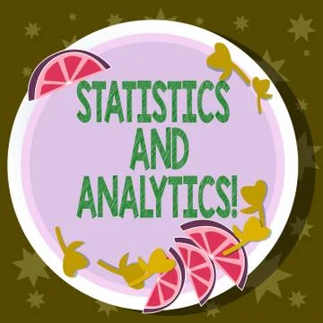 Word writing text Statistics And Analytics. Business concept for Techniques used Stock Illustration