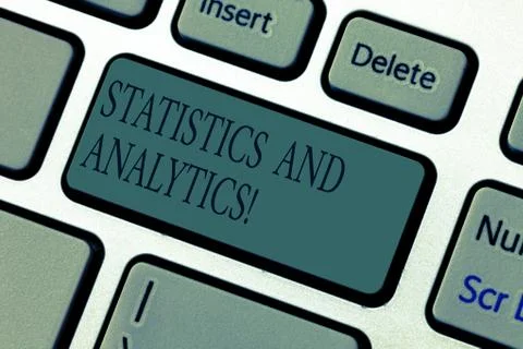 Word writing text Statistics And Analytics. Business concept for Techniques used Stock Photos