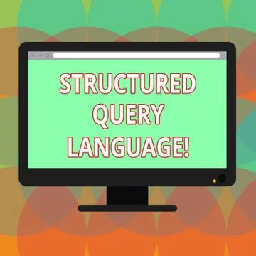 Word writing text Structured Query Language. Business concept for computer Stock Illustration
