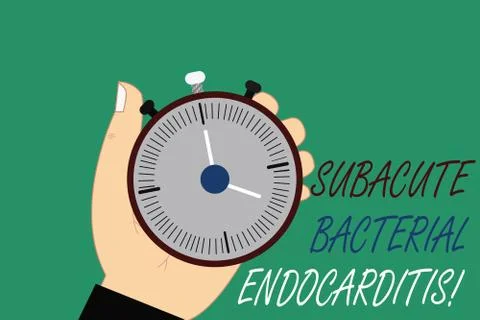 Word writing text Subacute Bacterial Endocarditis. Business concept for Stockillustratie