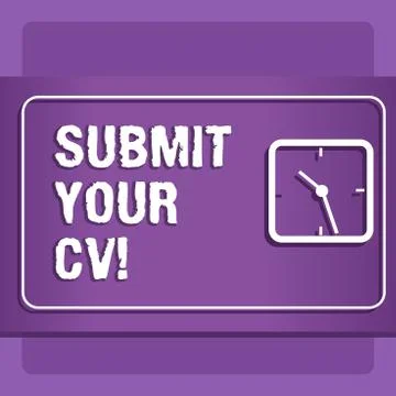 Word writing text Submit Your Cv. Business concept for Looking for a job イラスト素材