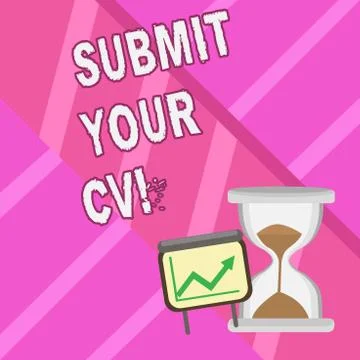 Word writing text Submit Your Cv. Business concept for Looking for a job イラスト素材