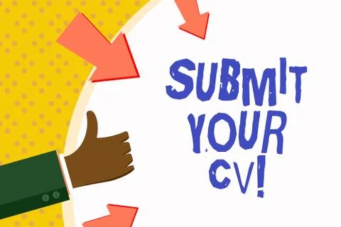 Word writing text Submit Your Cv. Business concept for Looking for a job イラスト素材