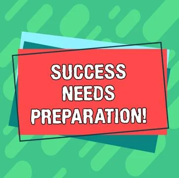 Word writing text Success Needs Preparation. Business concept for Readiness for イラスト素材