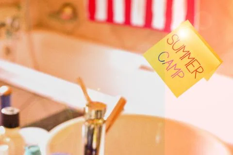 Word writing text Summer Camp. Business concept for supervised program for Foto stock