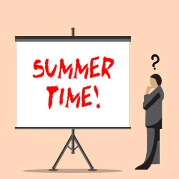 Word writing text Summer Time. Business concept for achieve longer evening イラスト素材