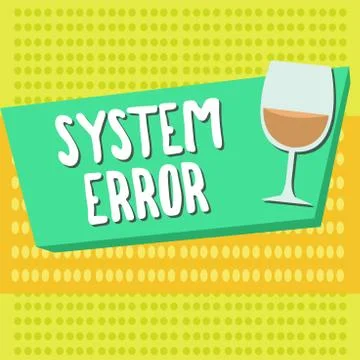 Word writing text System Error. Business concept for Technological failure Stock-Illustration
