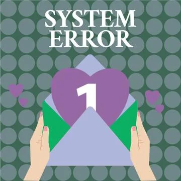 Word writing text System Error. Business concept for Technological failure Stock Illustration