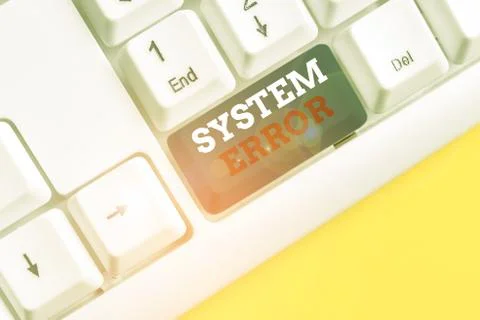 Word writing text System Error. Business concept for instruction that is not Foto stock