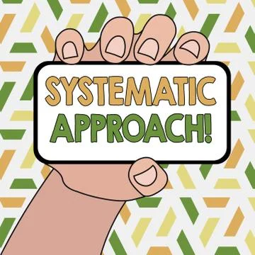 Word writing text Systematic Approach. Business concept for A process used to Illustrazione stock