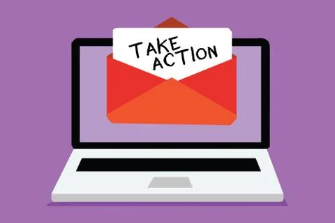 Word writing text Take Action. Business concept for advices someone to do 스톡 일러스트
