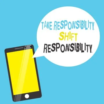 Word writing text Take Responsibility Shift Responsibility. Business concept for イラスト素材
