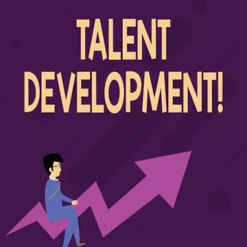Word writing text Talent Development. Business concept for Building Skills Ilustración de archivo