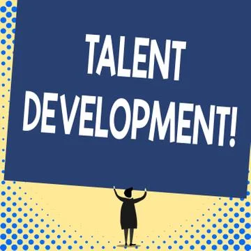 Word writing text Talent Development. Business concept for Building Skills Ilustración de archivo