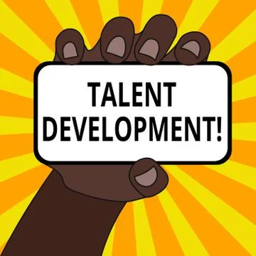 Word writing text Talent Development. Business concept for Building Skills Ilustración de archivo
