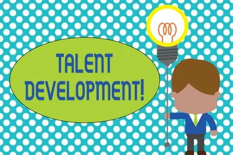 Word writing text Talent Development. Business concept for Building Skills Ilustración de archivo