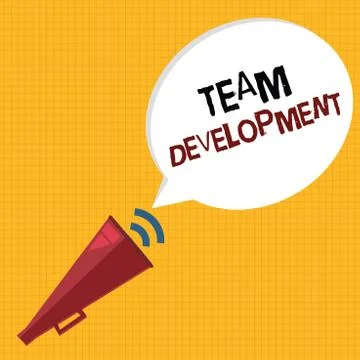 Word writing text Team Development. Business concept for learn why and how small Stock-Illustration