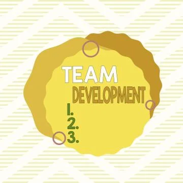 Word writing text Team Development. Business concept for the enhancement of the 스톡 일러스트