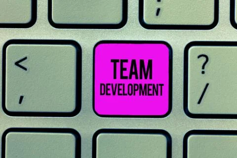 Word writing text Team Development. Business concept for learn why and how small 写真素材