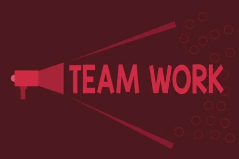 Word writing text Team Work. Business concept for Combined action of a group Stock Illustration