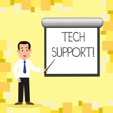 Word writing text Tech Support. Business concept for Help given by technician イラスト素材