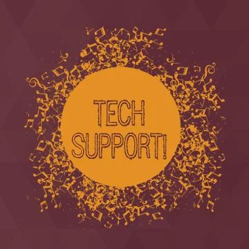 Word writing text Tech Support. Business concept for service by hardware or s イラスト素材