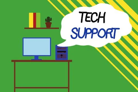 Word writing text Tech Support. Business concept for advising and イラスト素材