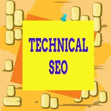 Word writing text Technical Seo. Business concept for Optimization of website Stock-Illustration