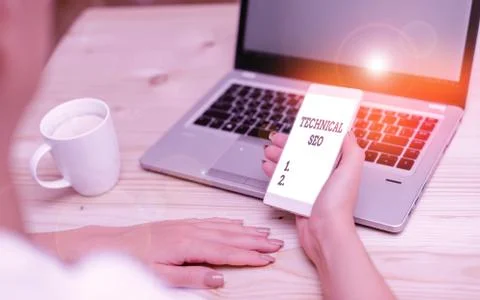 Word writing text Technical Seo. Business concept for Optimization of website 写真素材
